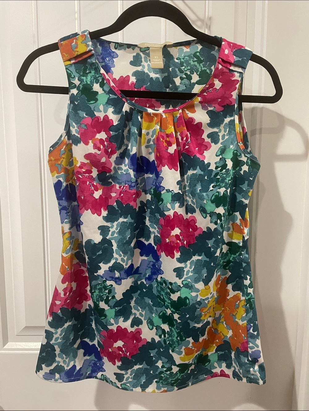 Banana Republic Floral Sleeveless Camisole - Pink, Teal, Blue, Orange